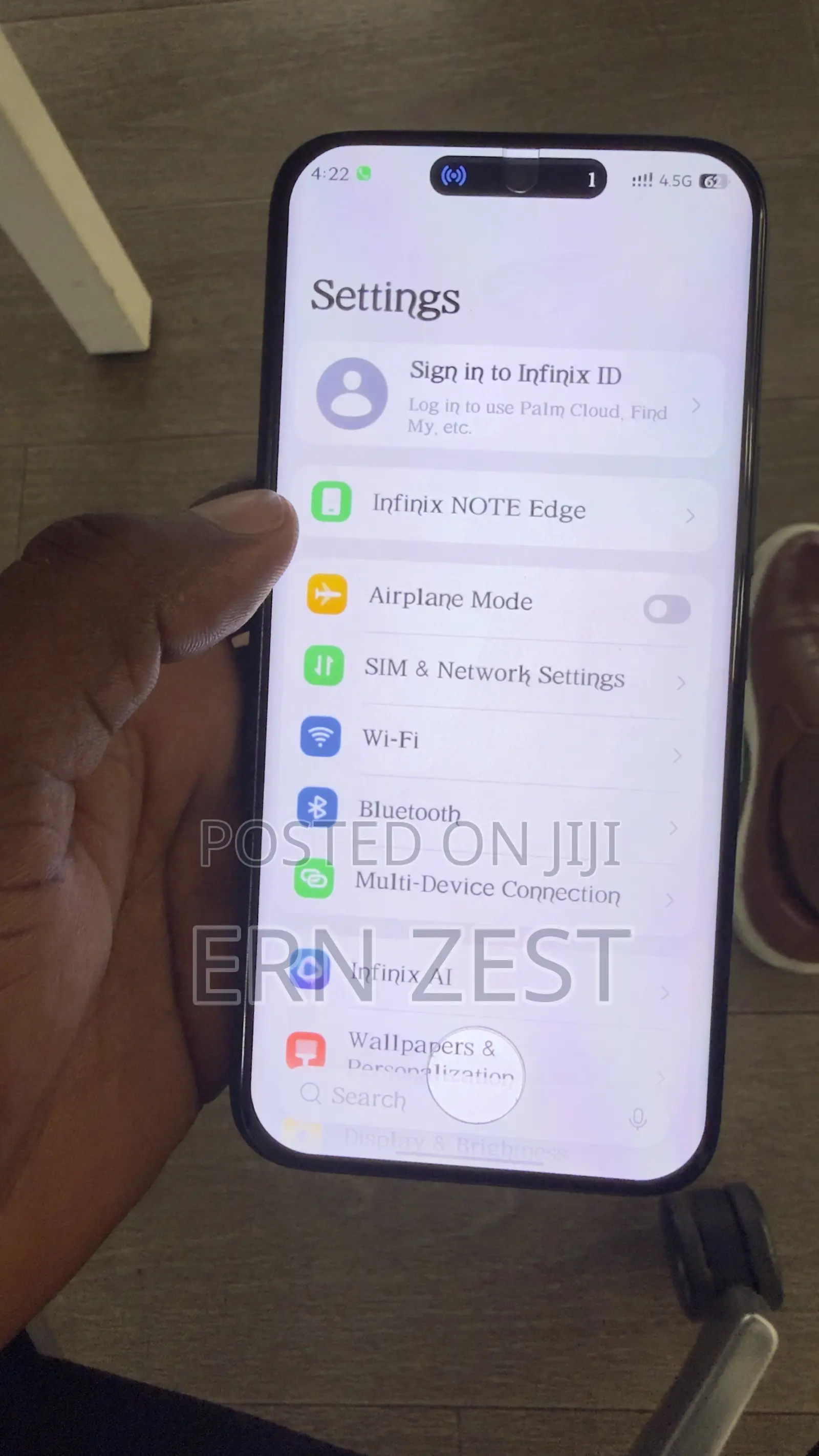 Infinix Note Edge 256 GB Black