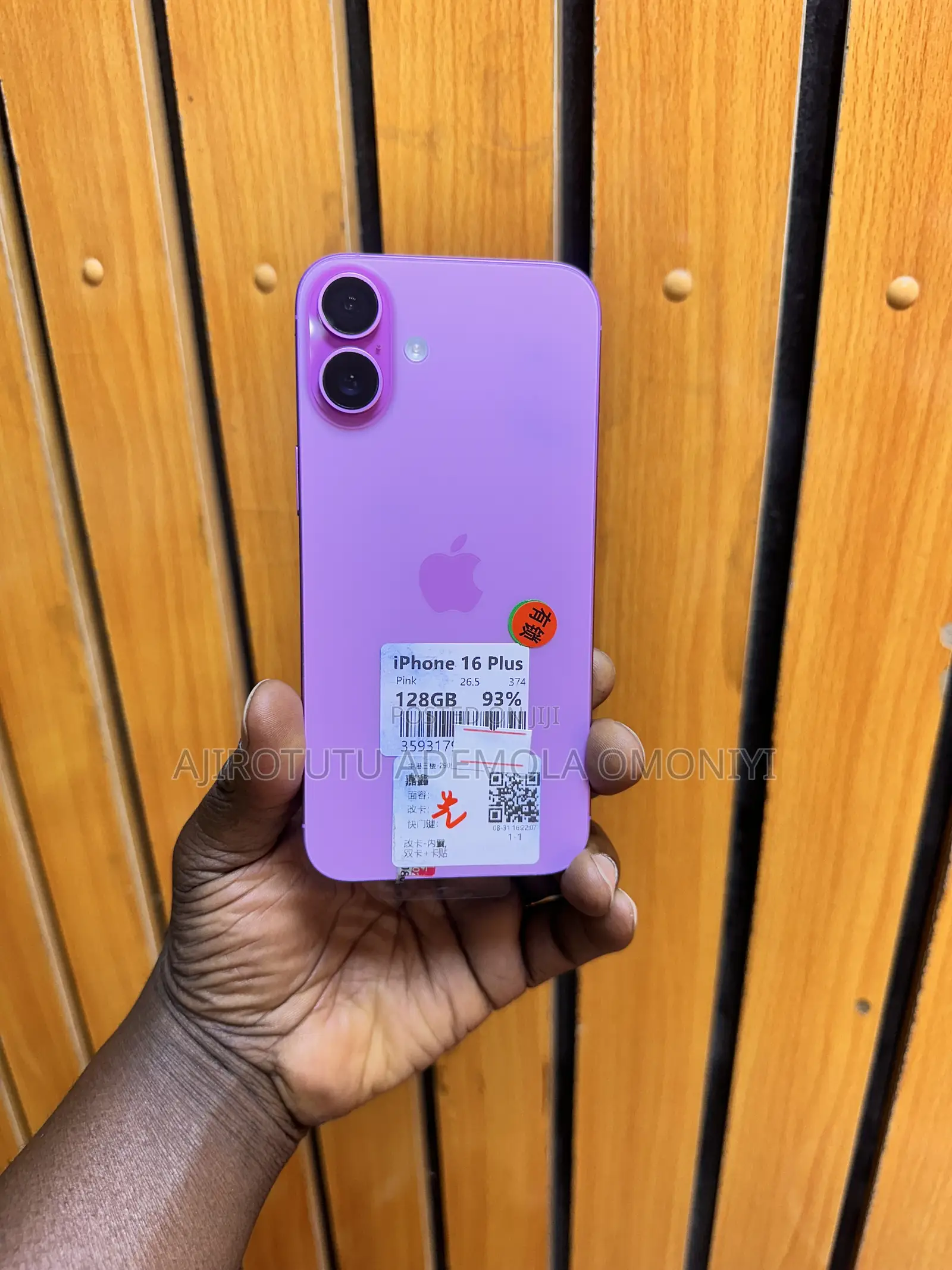 Apple iPhone 16 Plus 128 GB Pink
