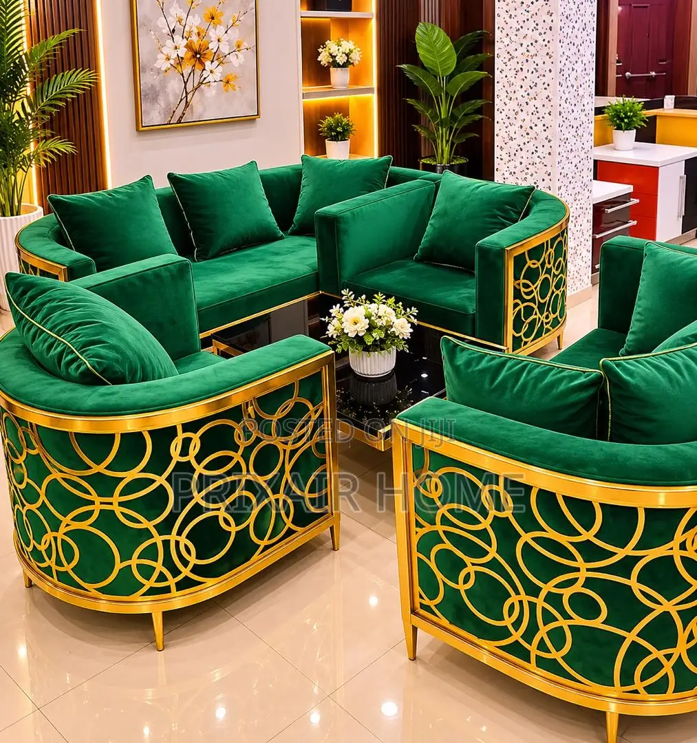 Green Sofa Set