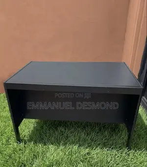 Solid Table With Leather Top