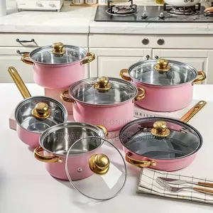 12pcs Stainless Steel Cookware Pot Sets
