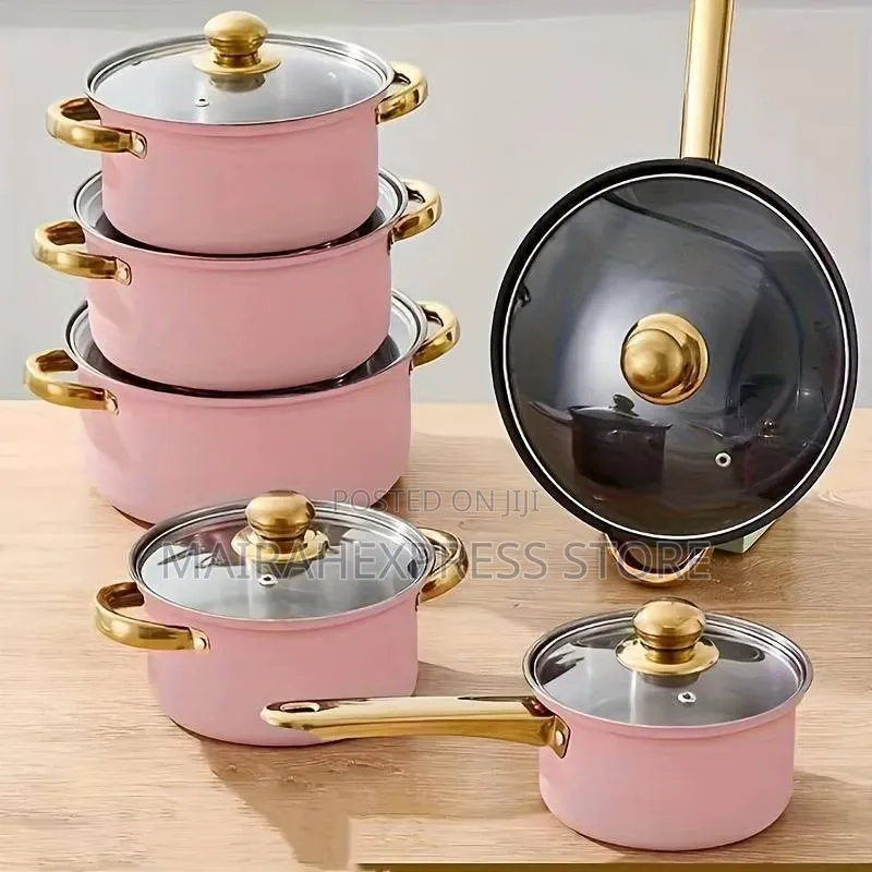 12pcs Stainless Steel Cookware Pot Sets