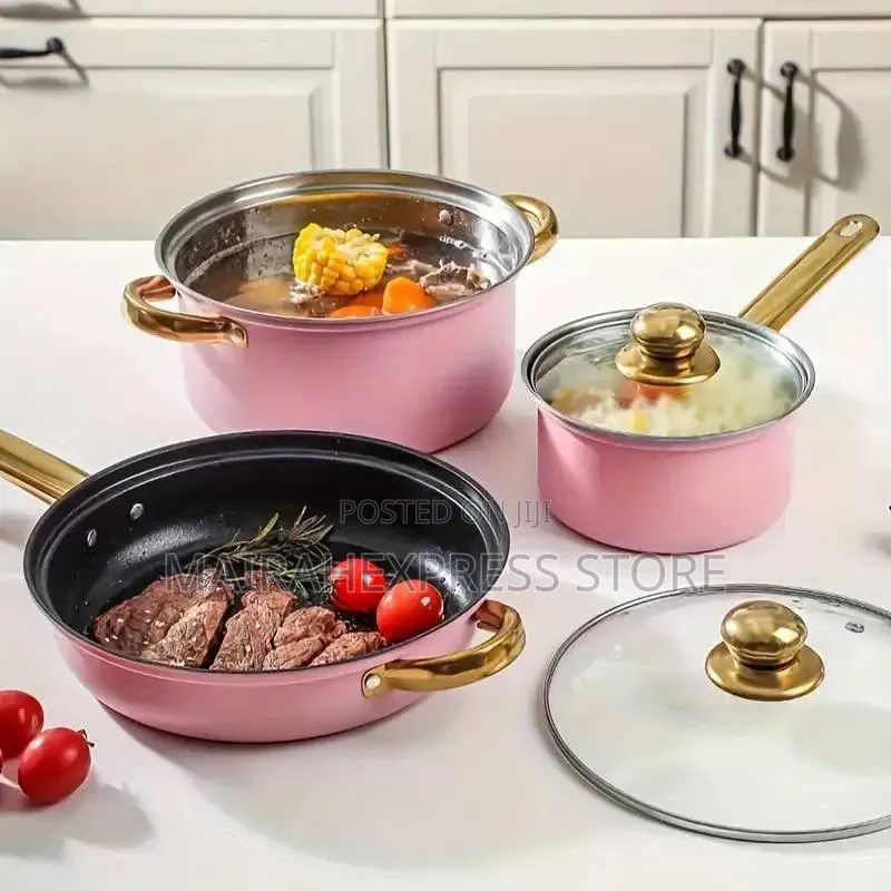 12pcs Stainless Steel Cookware Pot Sets