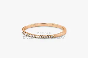 Tiny Rose Gold Wedding Ring Pair
