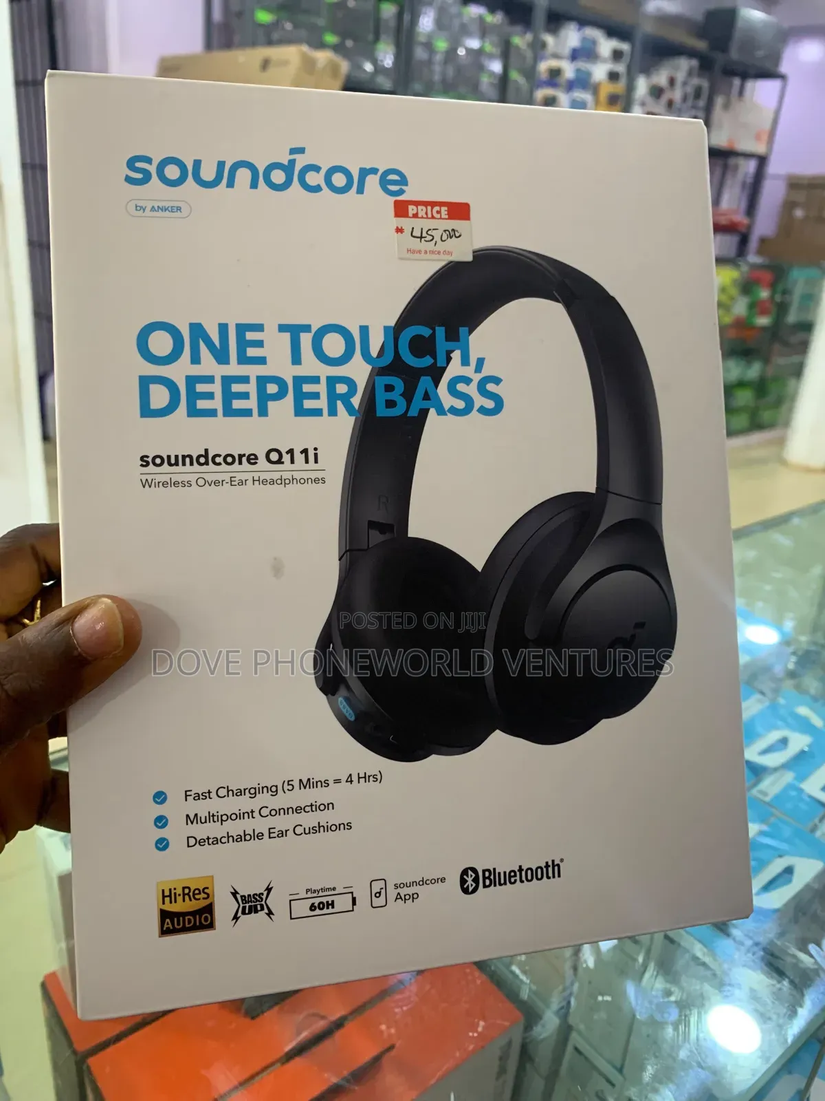 One Touch, Deeper Bass Soundcore Q11i