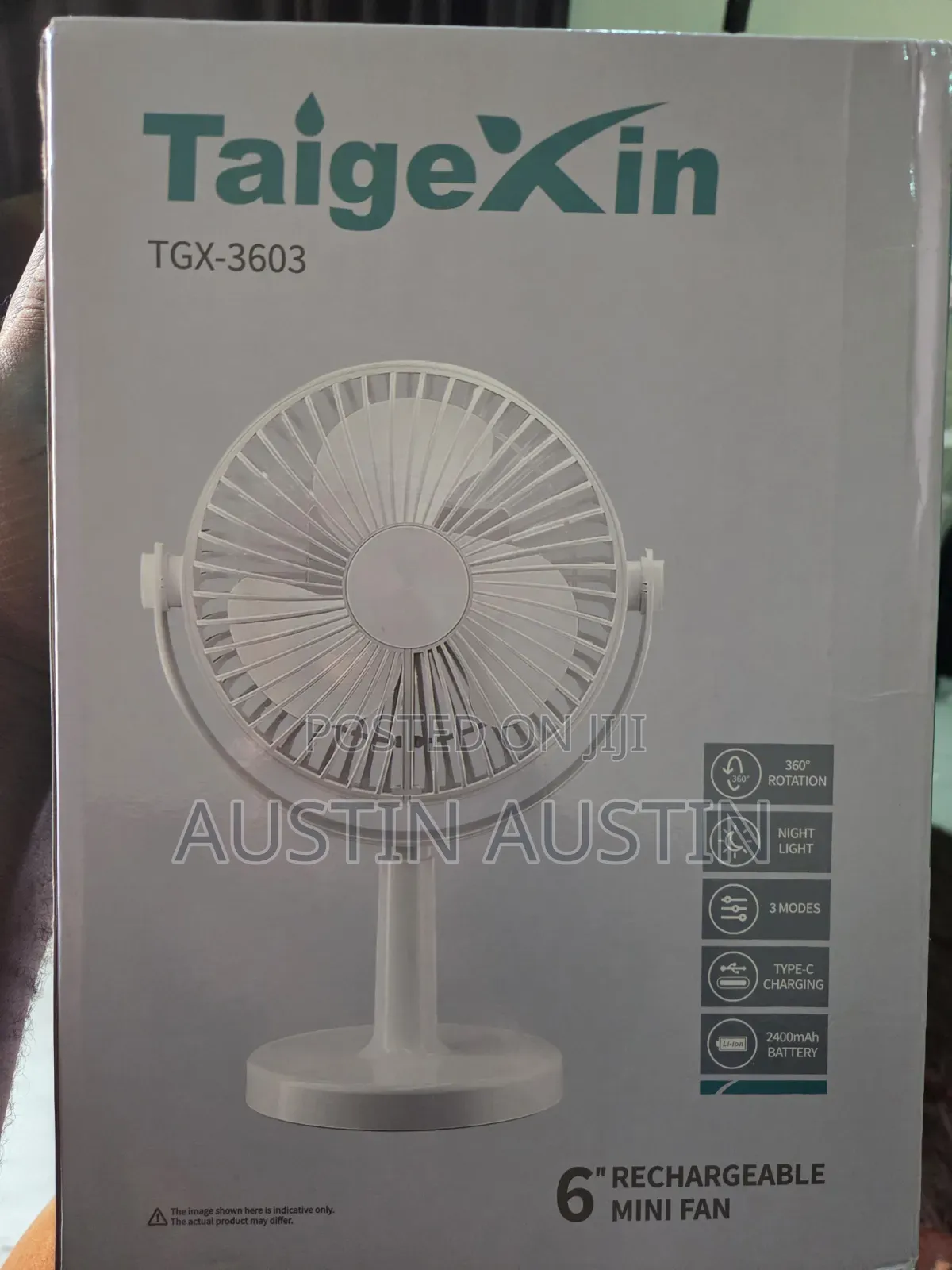 Rechargeable Desk Tabke Fan