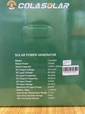 Cola Solar 3600 Solar Generator