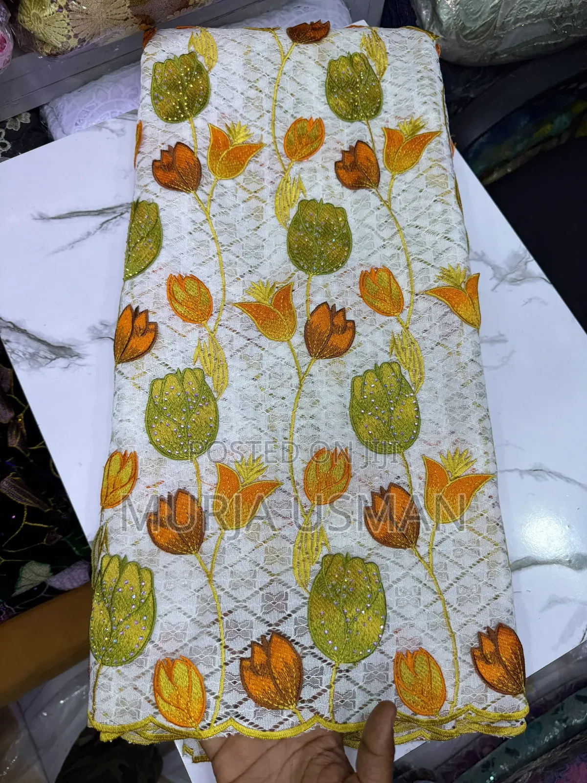 Applique Mesh Lace