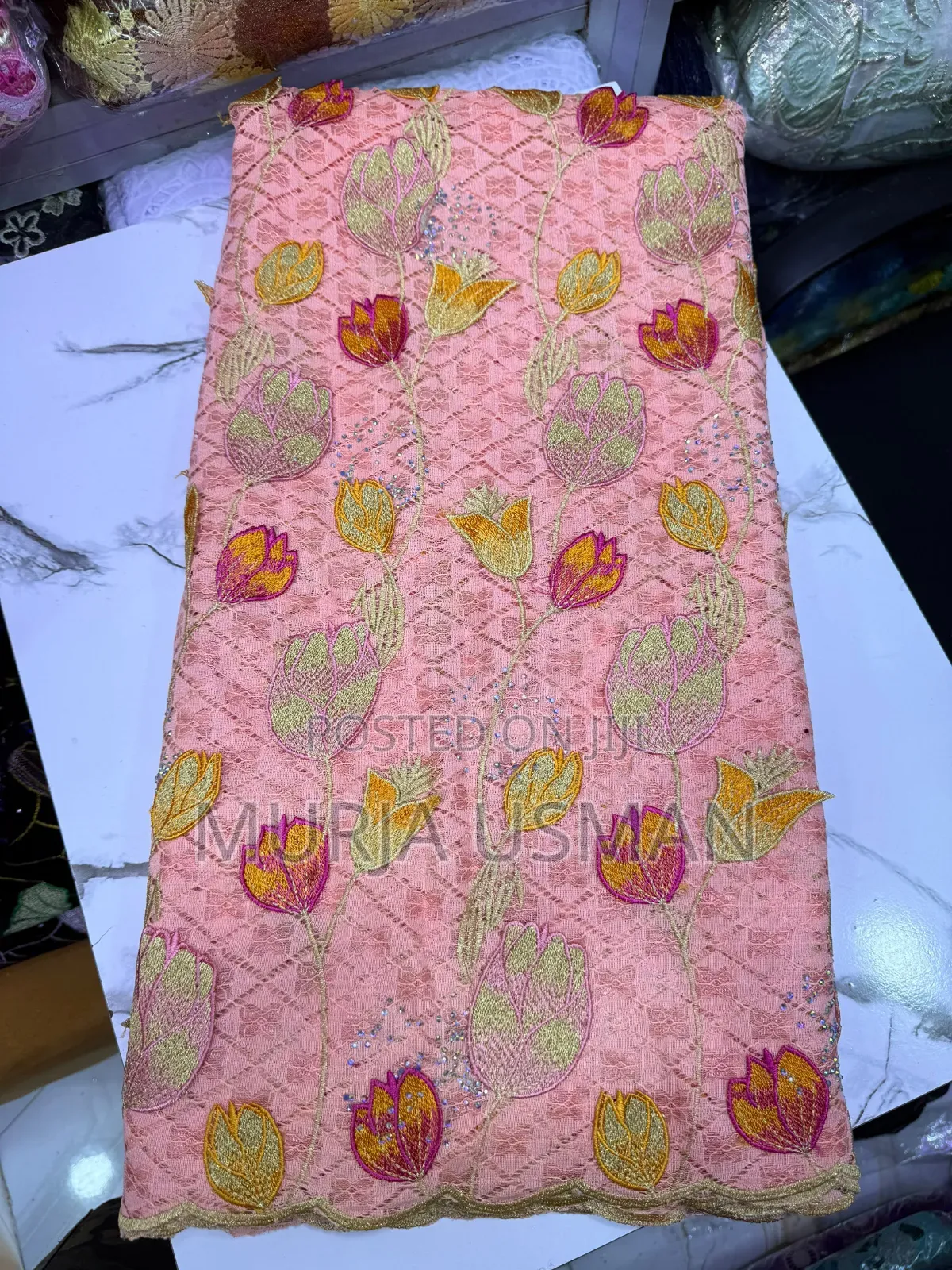 Applique Mesh Lace