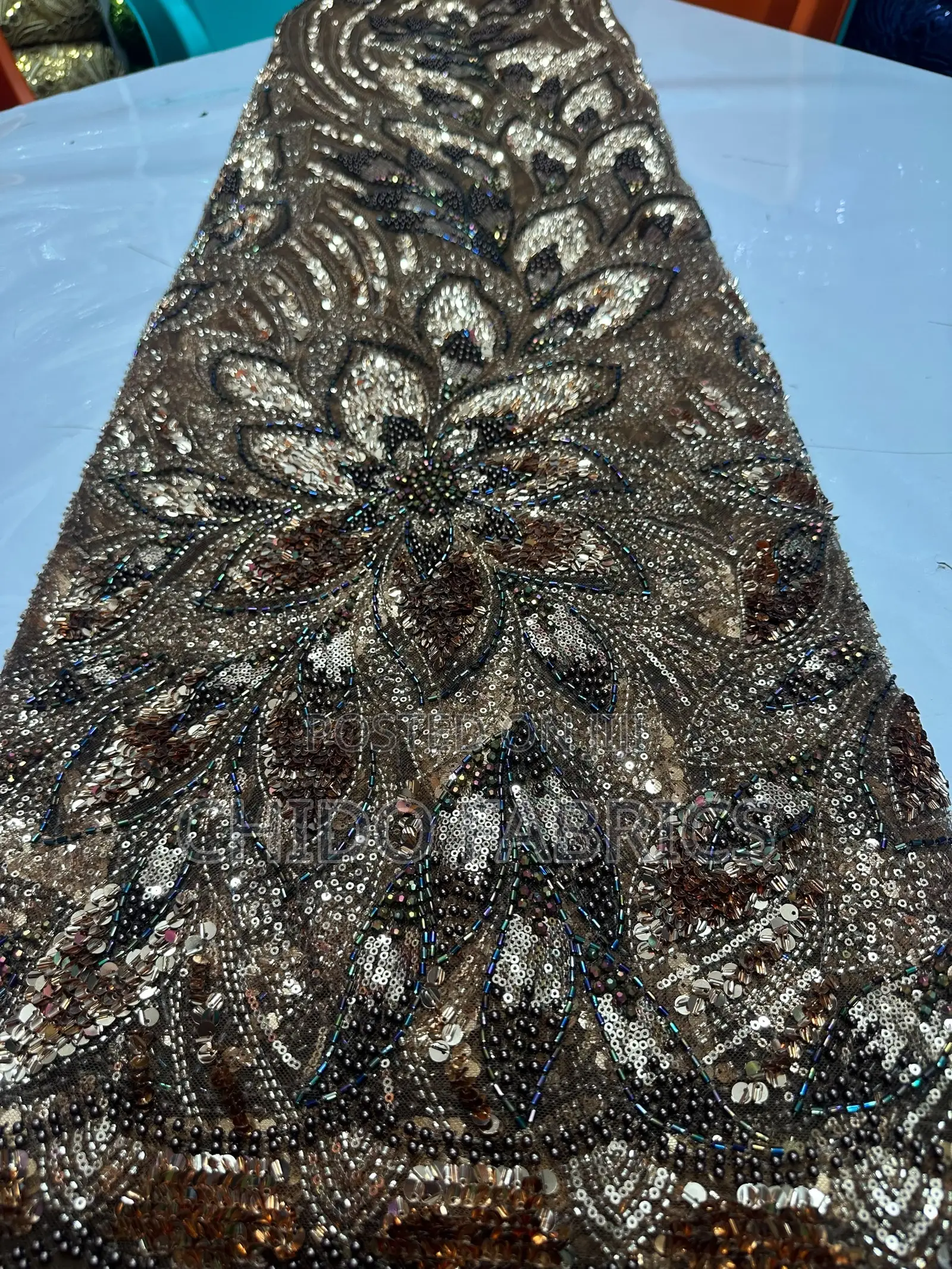 Hand Beaded Lace