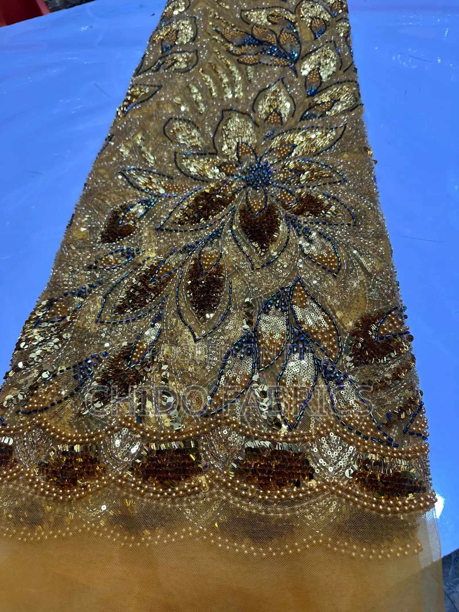 Hand Beaded Lace