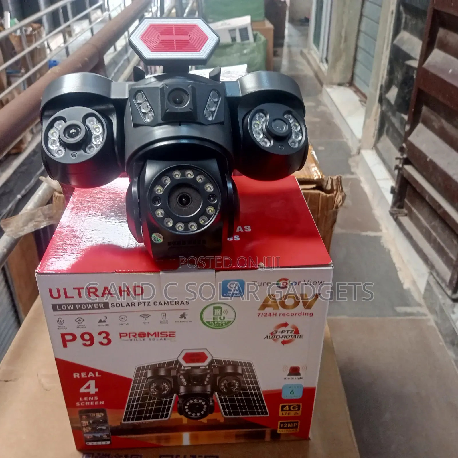 P93 V380 4lens CCTV Camera