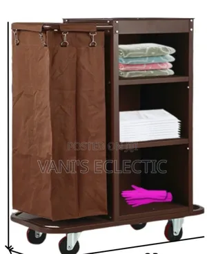 Heavy-Duty Commercial Housekeeping and Laundry Cart