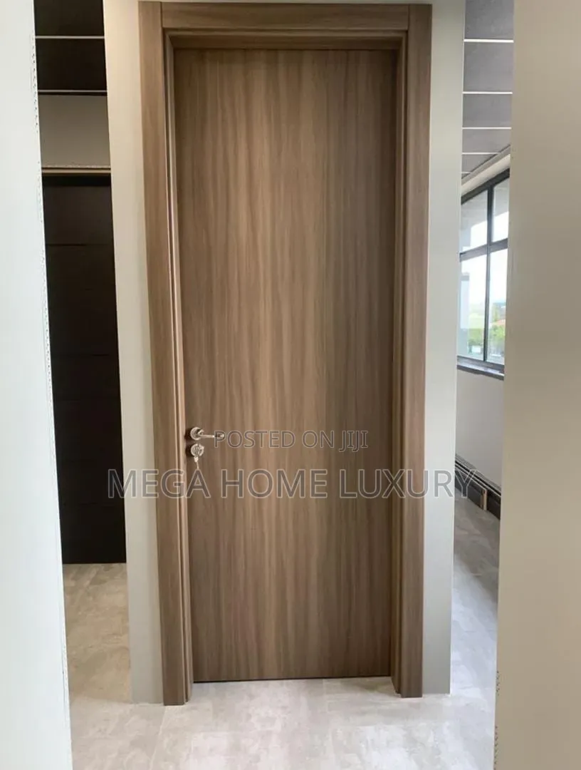 Modern Minimalist Walnut Flush Door