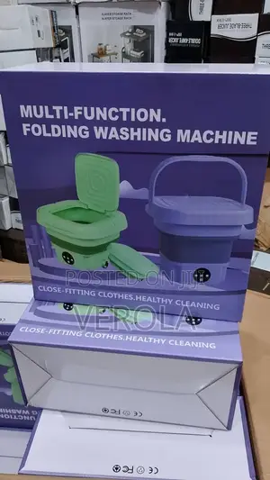 12L Foldable Portable Mini Washing Machine With Spin Dryer Basket
