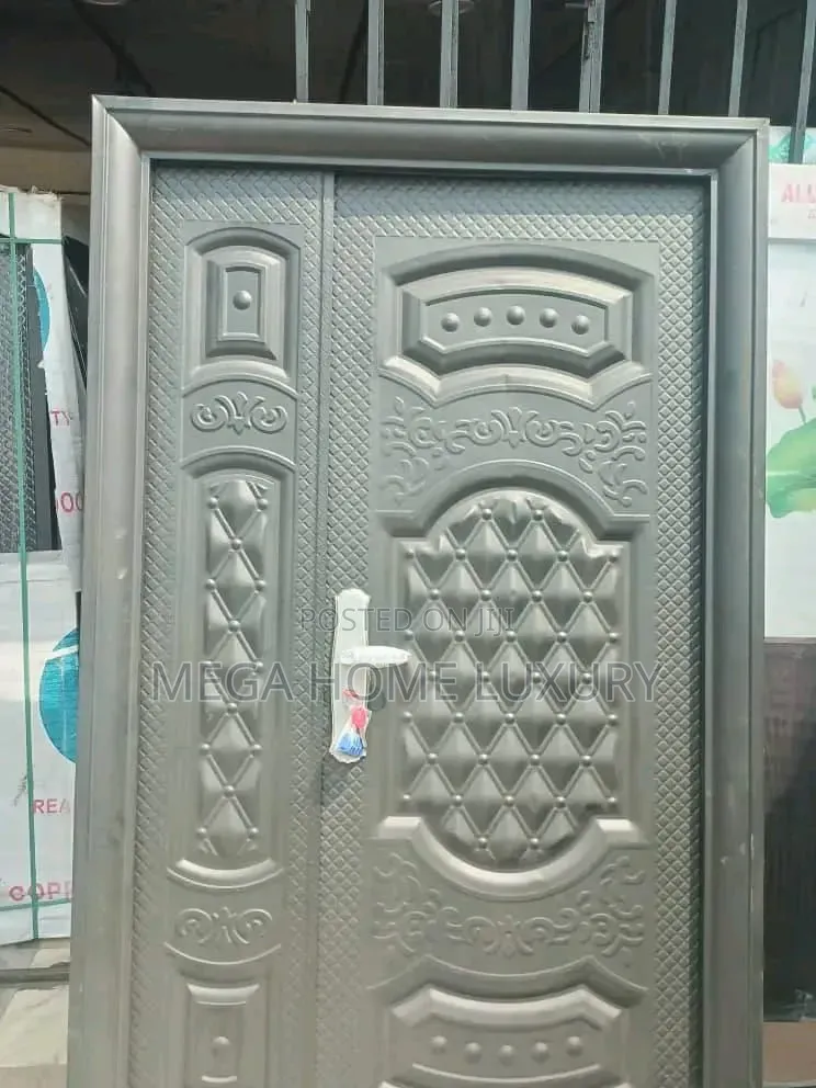 Traditional Embossed Steel Security Door