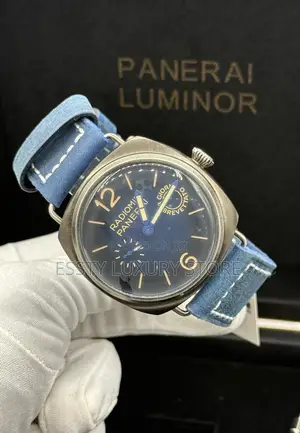 Automatic Quality Luxury Panerai Luminor Genuine Leather Wristwatch