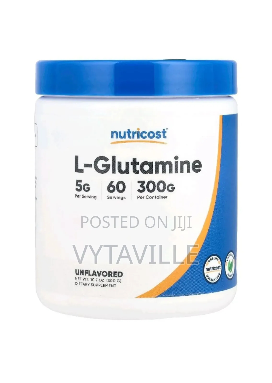 Nutricost L- Glutamine 300g Powder (Unflavored)