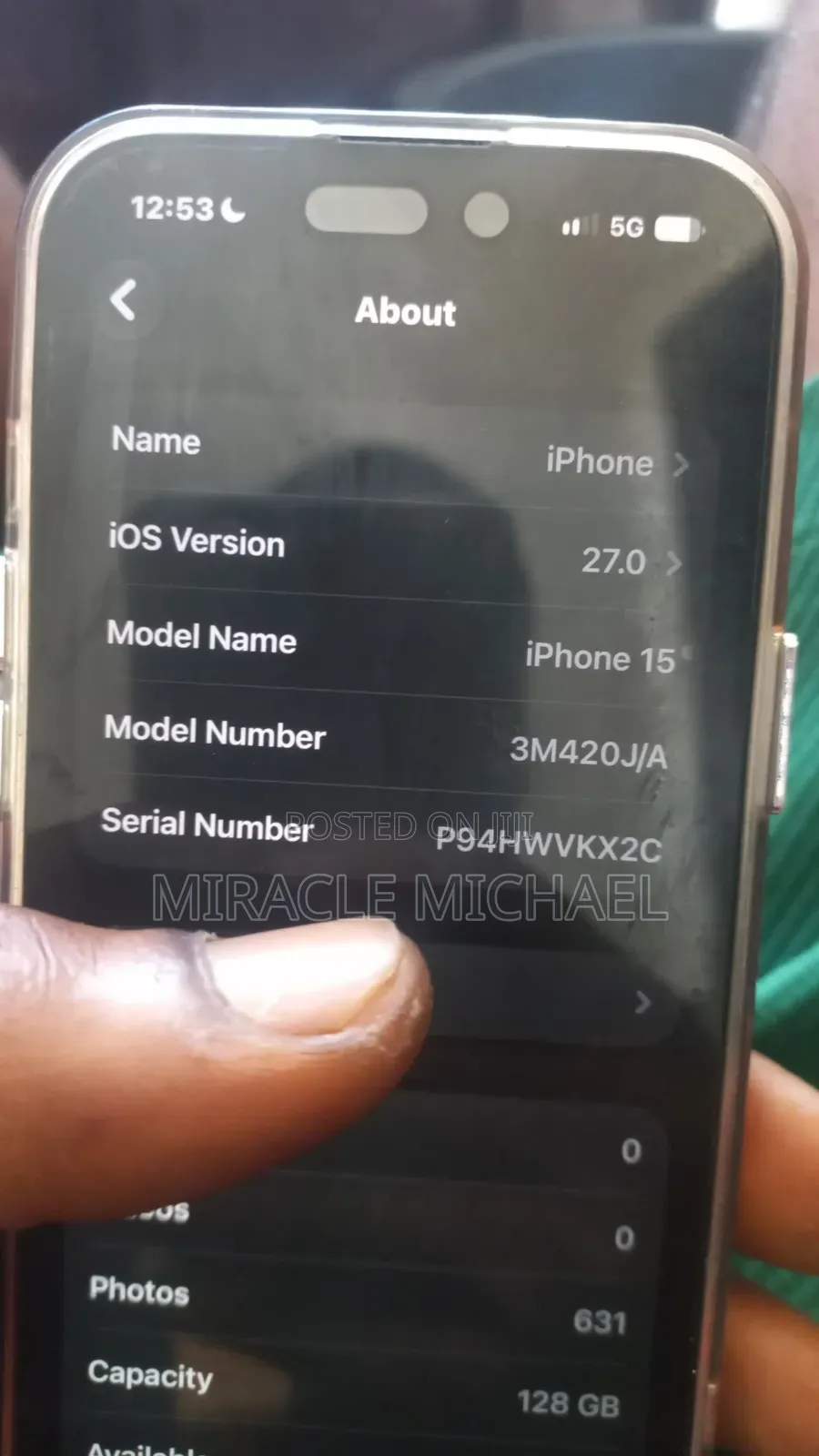 Apple iPhone 15 128 GB White