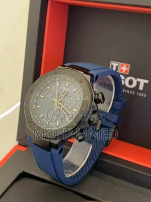 Tissot Chronograph Rubber Strapped Wrist Watch