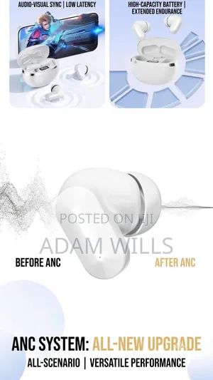 TWS Wireless Bluetooth Earbuds - LED Battery Display Low Latency