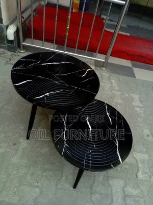 ​Stylish 2-in-1 Round Nesting Side Tables for Living Room