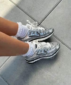 High Quality Nike P-6000 Silver Luxury Sneakers