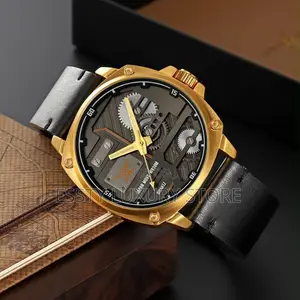 High Quality Skmei Leather Watch Come With Exact Box and Bag
