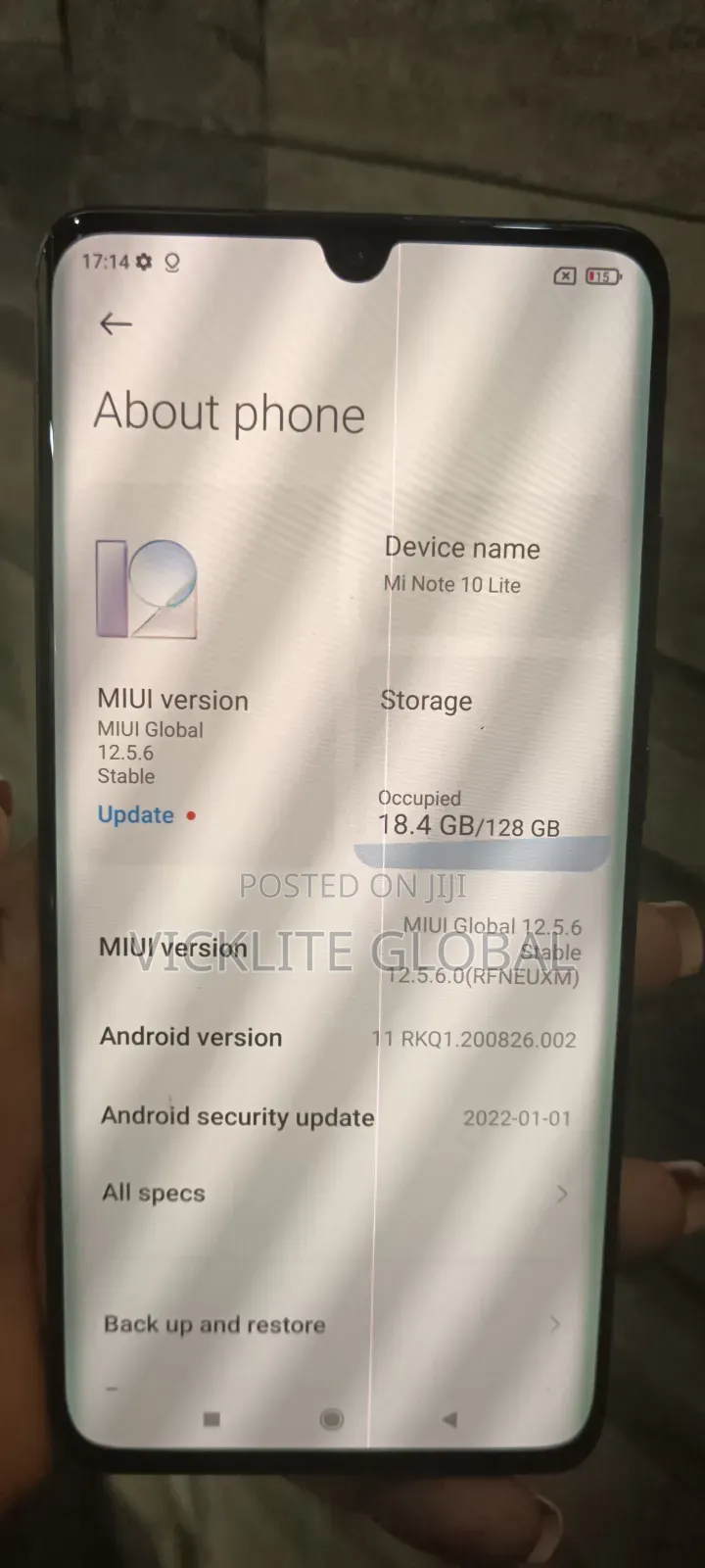 Xiaomi Mi Note 10 Lite 128 GB Black