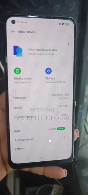 Oppo Reno8 5G 256 GB Black