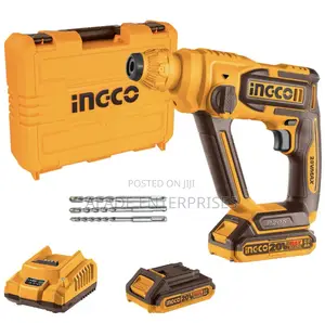 Ingco 20V Cordless Rotary Hammer Drill 16mm With 1 X Battery Charger