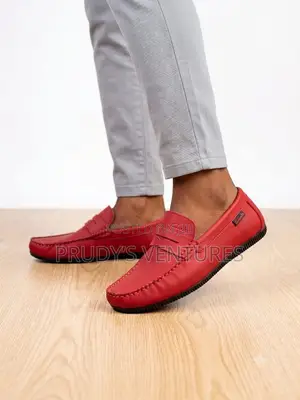 Red Clark’s Men’s Quality Leather Shoe for the Seniors