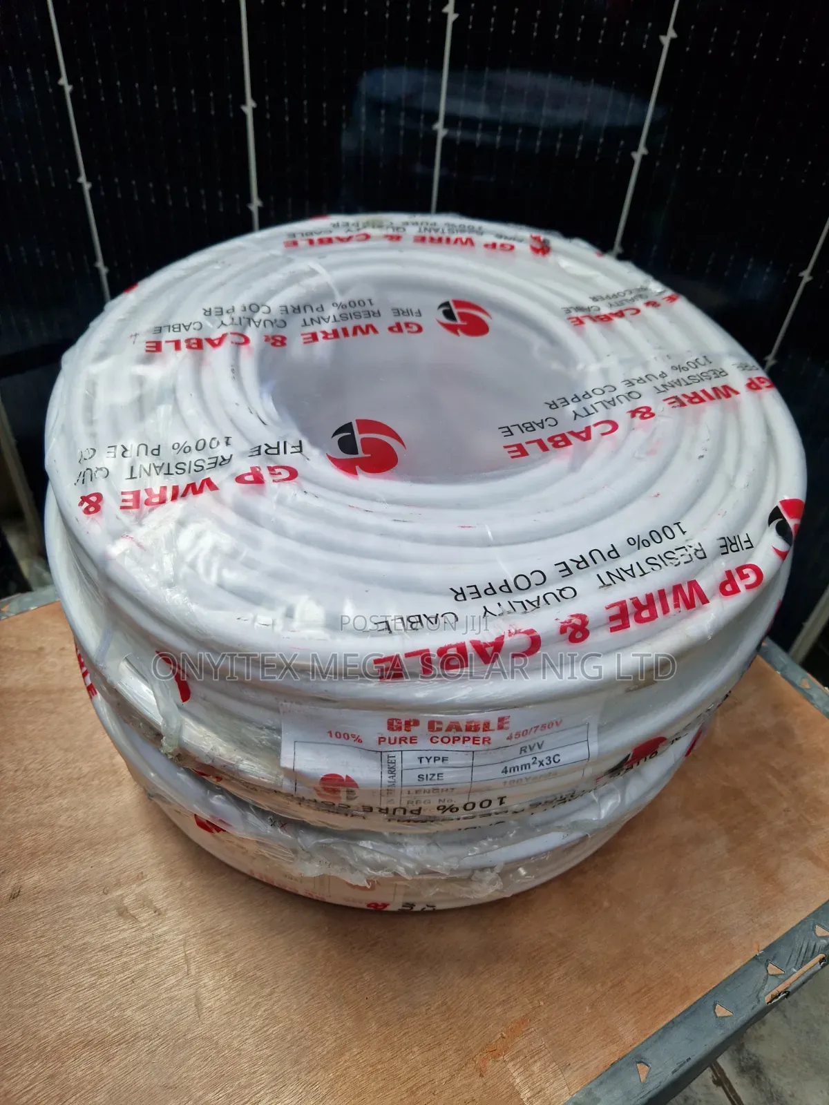 GP Wire Cable for Submersible Pump 3core 4mm 100 Yards