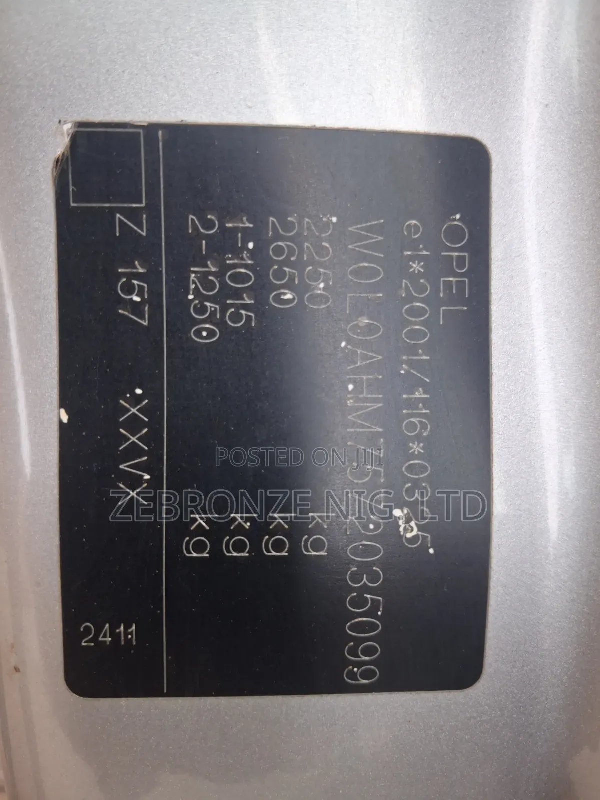 Opel Zafira 2007 Silver