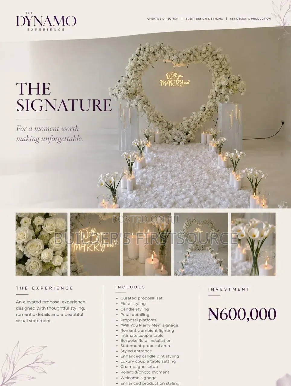Proposal Setup (One-Time Event Rental)