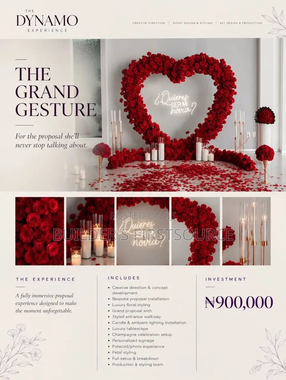 Proposal Setup (One-Time Event Rental)