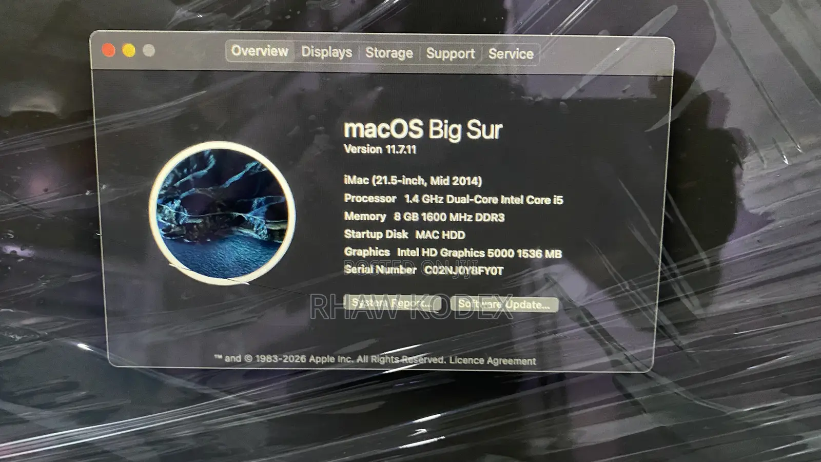 Desktop Computer Apple iMac 8GB Intel Core i5 HDD 1T