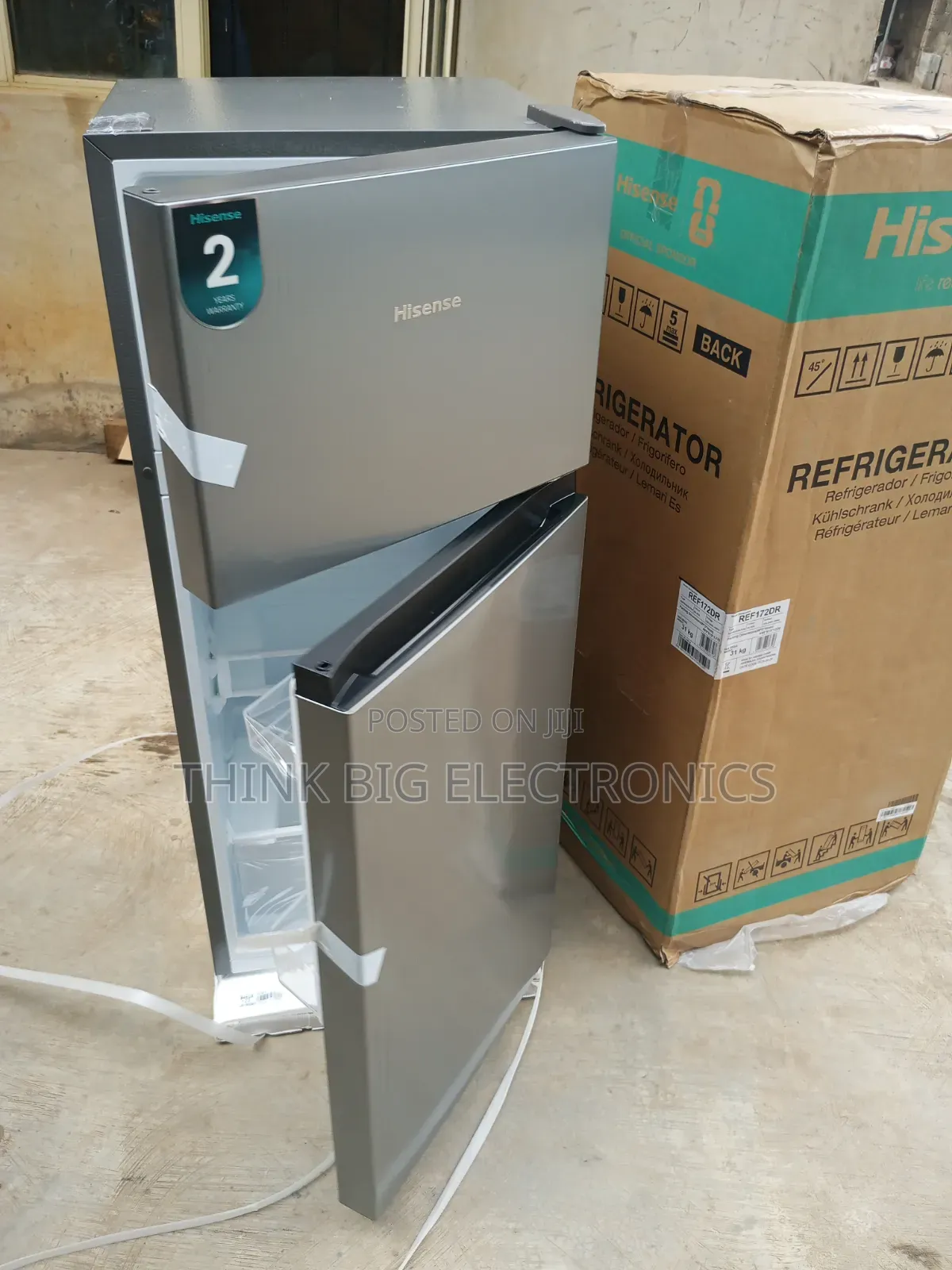 Hisense REF172DR 124L Gross Capacity Top Freezer Double Door Fridge