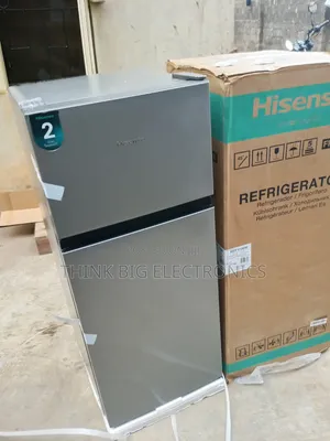 Hisense 124L Silver Double Door Fridge - REF 172DR With Lock Key