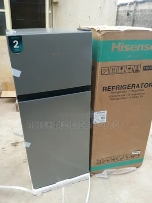 Hisense 124L Silver Double Door Fridge - REF 172DR With Lock Key