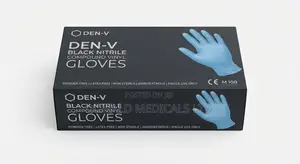 Blue and Black Nitrile Gloves - DEN V