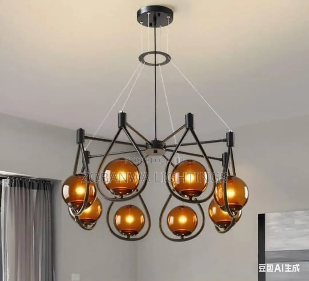 American Industrial Loft Chandelier Light