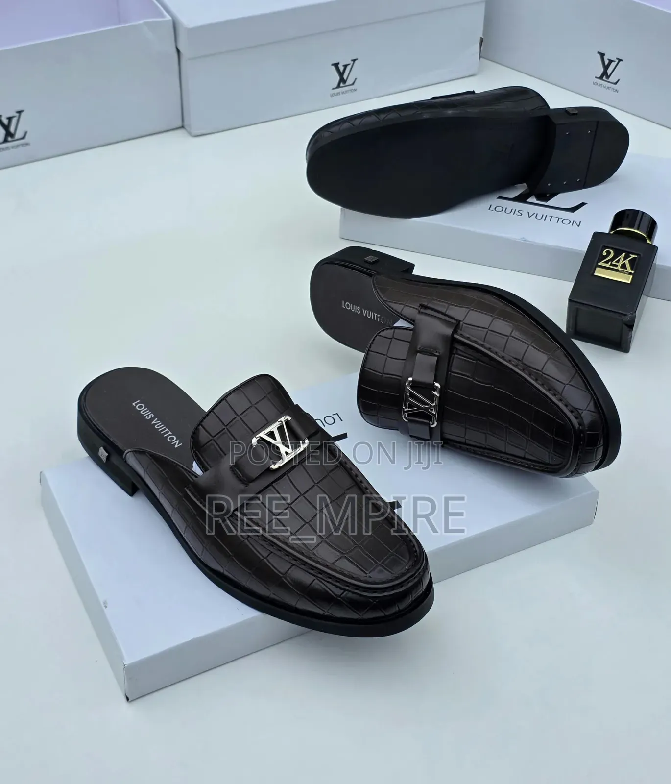 Louis Vuitton Luxury Men Halfshoe