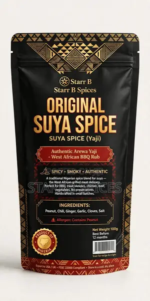 Original Suya Yaji Spice 100g - Fine Powder No Sand Export Quality