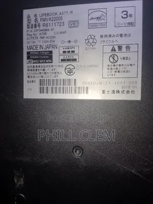 Laptop Fujitsu Lifebook A579 4GB Intel Core i3 HDD 500GB