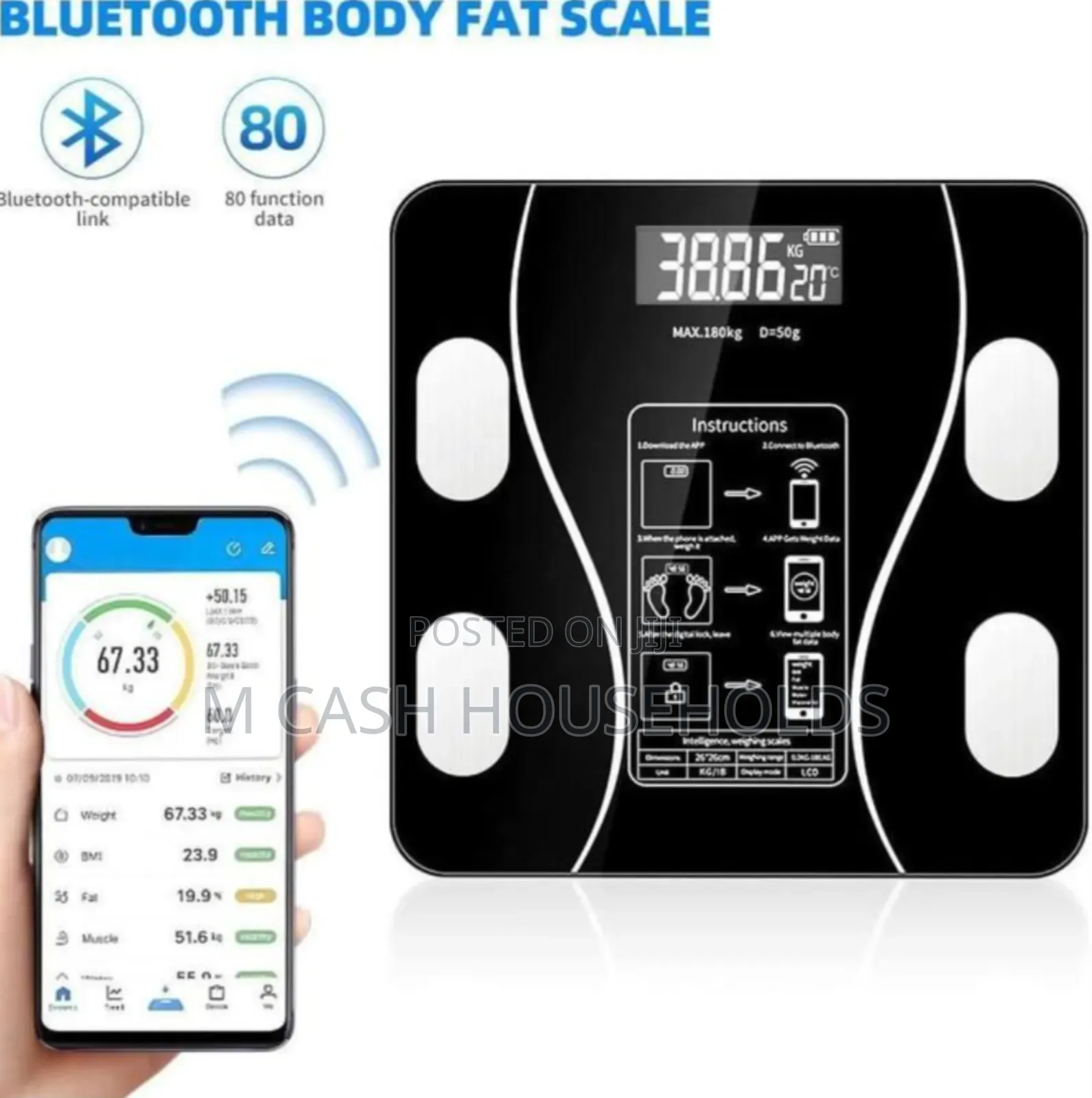 Smart Digital Body Bluetooth Weight Scale