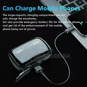 M10 Original TWS Earbuds + 2000mAh Power Bank Case + LED