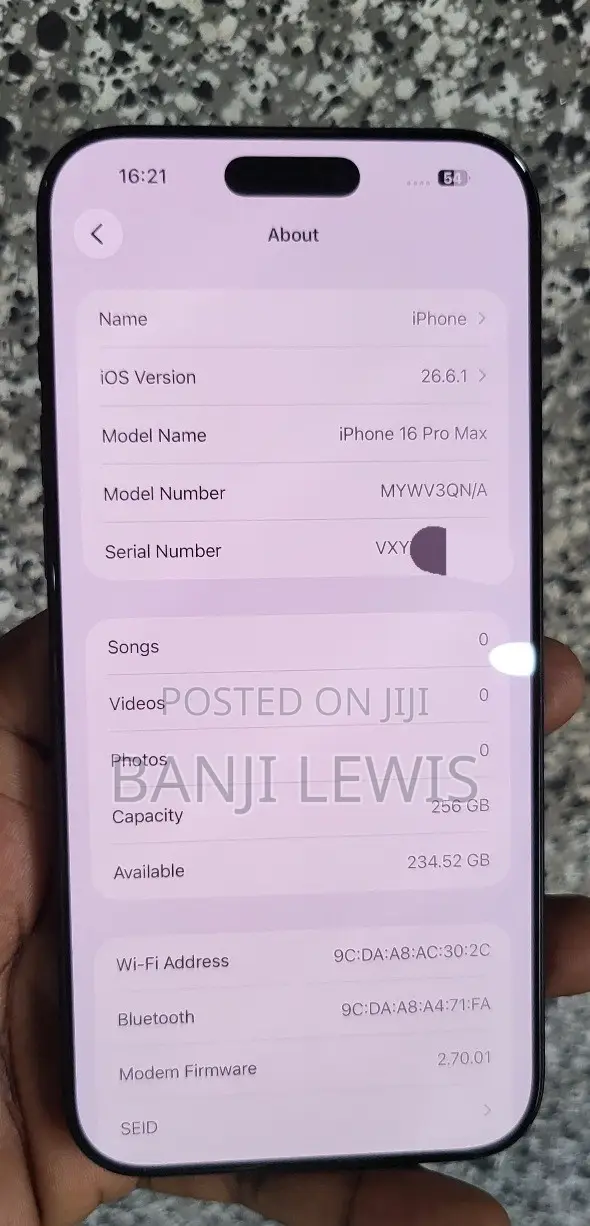 Apple iPhone 16 Pro Max 256 GB Black