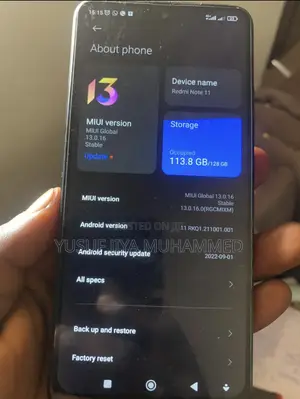 Xiaomi Redmi Note 11 128 GB Black