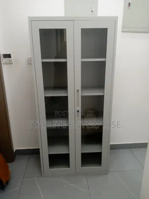 Metal Cupboard With Glass